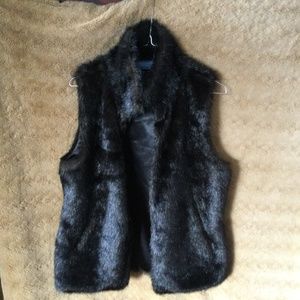 Vera Wang Faux Fur Vest